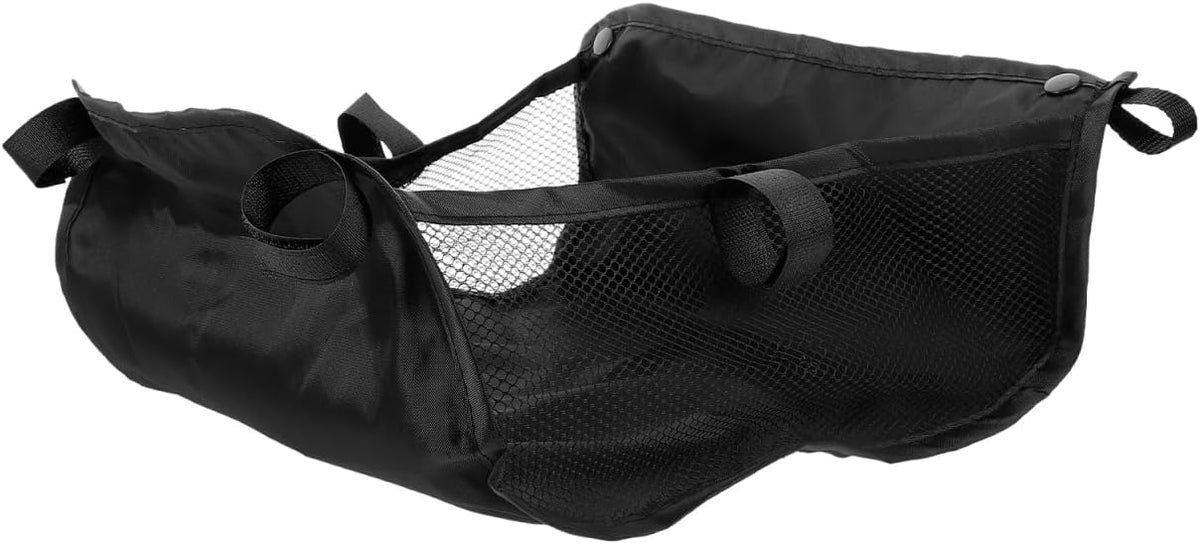 Baby Stroller Bottom Storage Basket 11.81X11.02X5.51In Lightweight Organizer Net Bag for Infant Essentials under Stroller Carrying