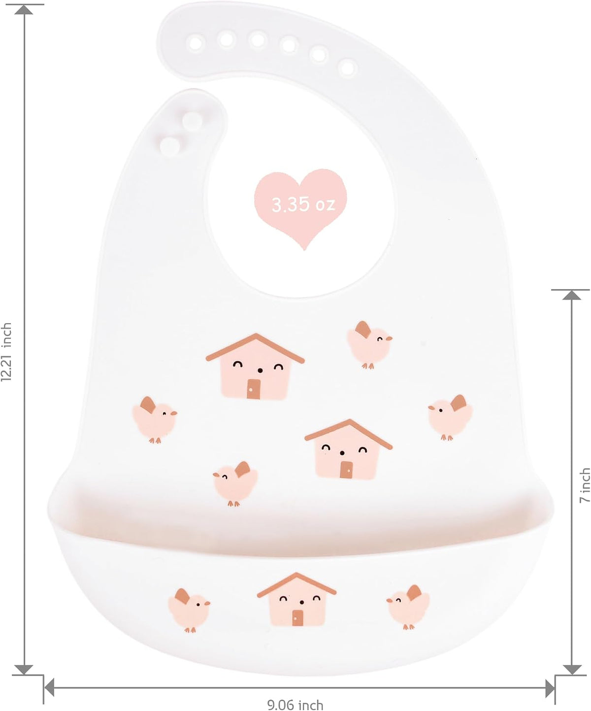 2 Pack Silicone Baby Bibs Adjustable Fit Waterproof Bib With Leak Proof Food Pouch Catcher for Eating Boys Girls