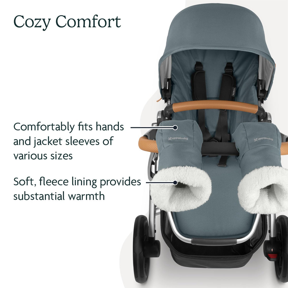 CozyHandmuff - Easily Attaches to Stroller - Ultra-Plush - Declan
