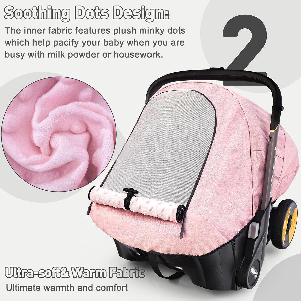 Waterproof Baby Car Seat Cover Compatible with Doona Car Seat and Stroller