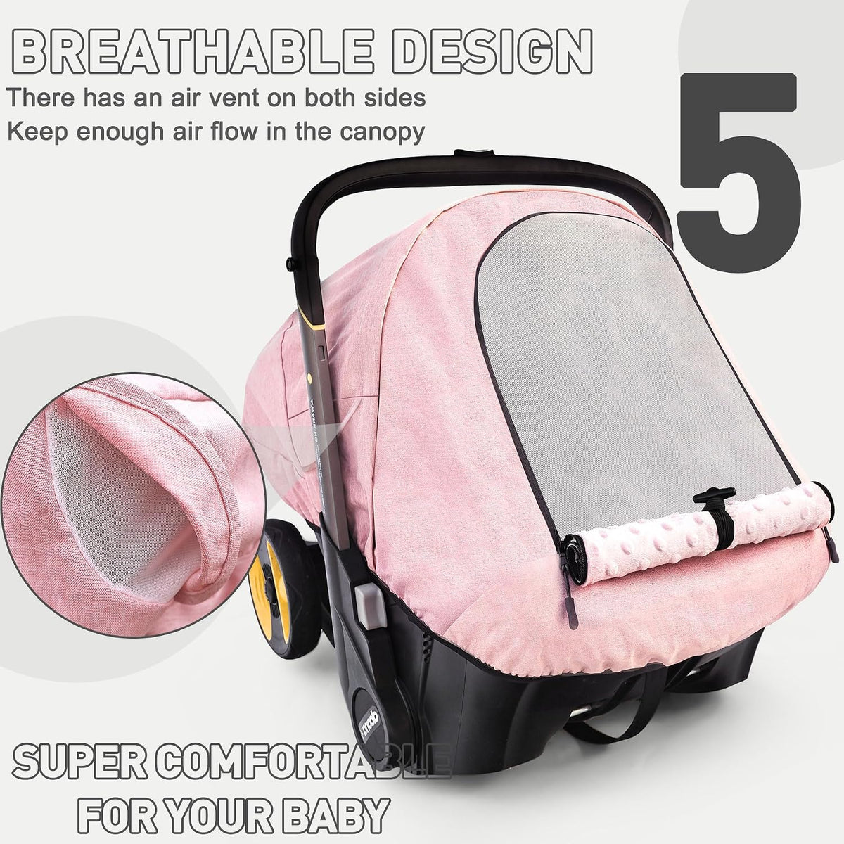 Waterproof Baby Car Seat Cover Compatible with Doona Car Seat and Stroller