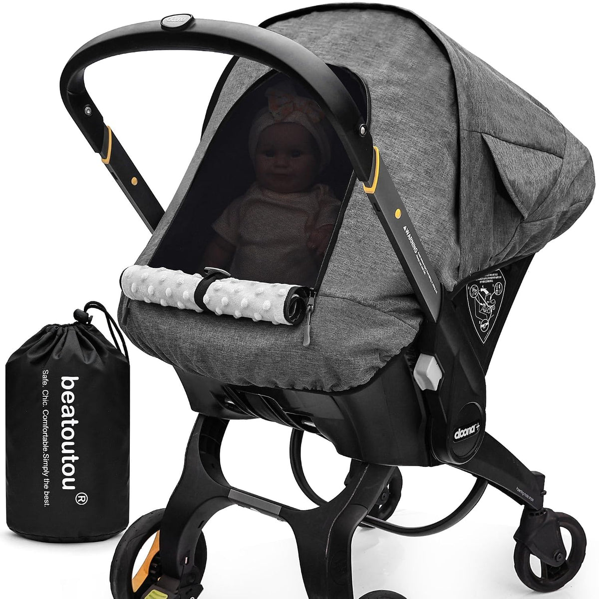 Waterproof Baby Car Seat Cover Compatible with Doona Car Seat and Stroller