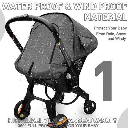 Waterproof Baby Car Seat Cover Compatible with Doona Car Seat and Stroller