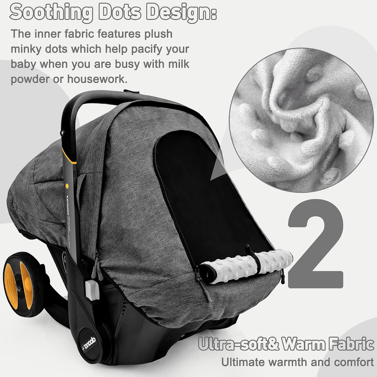 Waterproof Baby Car Seat Cover Compatible with Doona Car Seat and Stroller