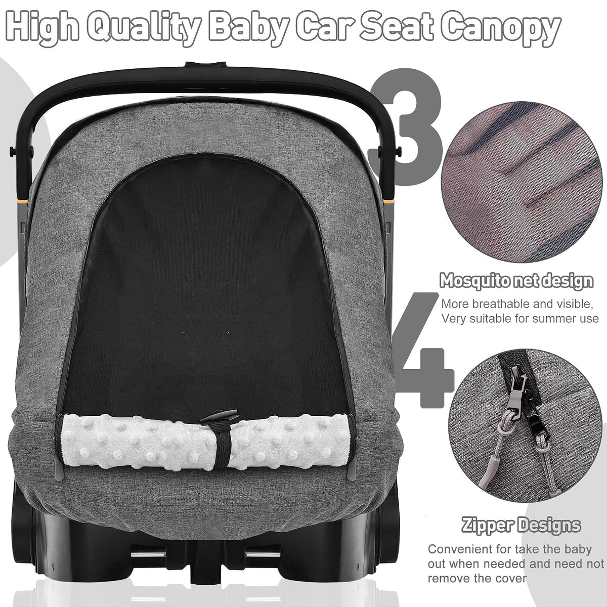 Waterproof Baby Car Seat Cover Compatible with Doona Car Seat and Stroller