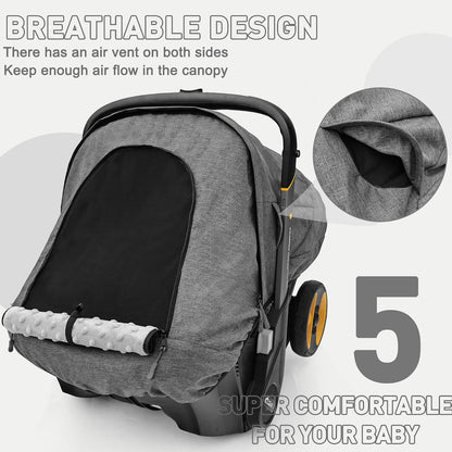 Waterproof Baby Car Seat Cover Compatible with Doona Car Seat and Stroller