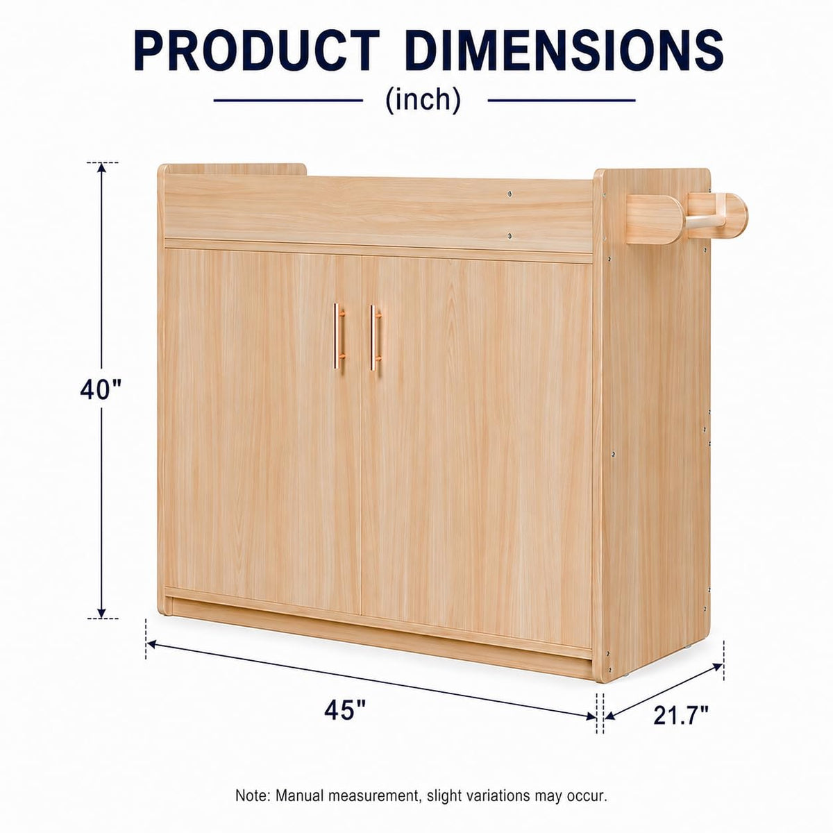 Daycare Changing Table with Storage & Machine-Washable Changing Pad