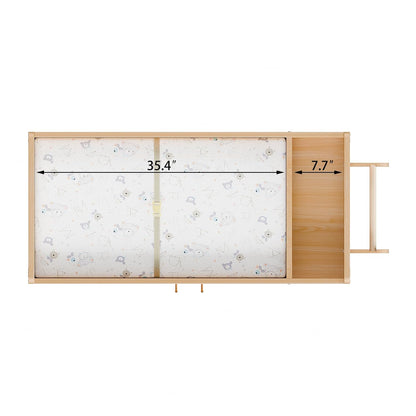 Daycare Changing Table with Storage & Machine-Washable Changing Pad