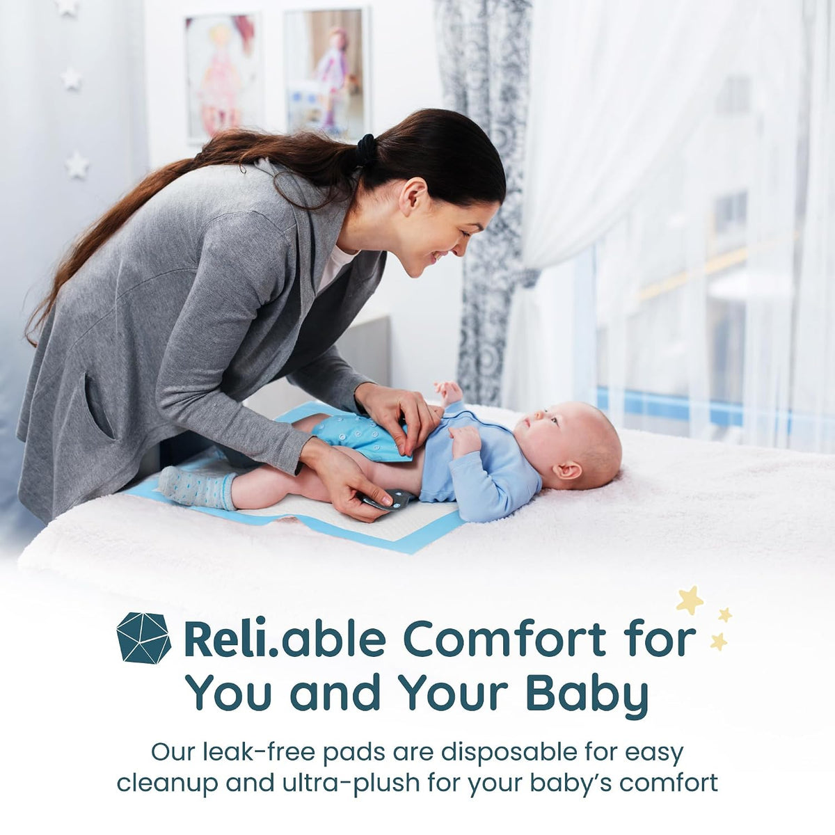 . Disposable Changing Pads for Baby | 110 Pack | 13" x 18"