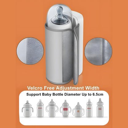 Portable Bottle Warmer for Travel, Fast Heating - Travel Bottle Warmer with Battery-Powered Temperature Display.