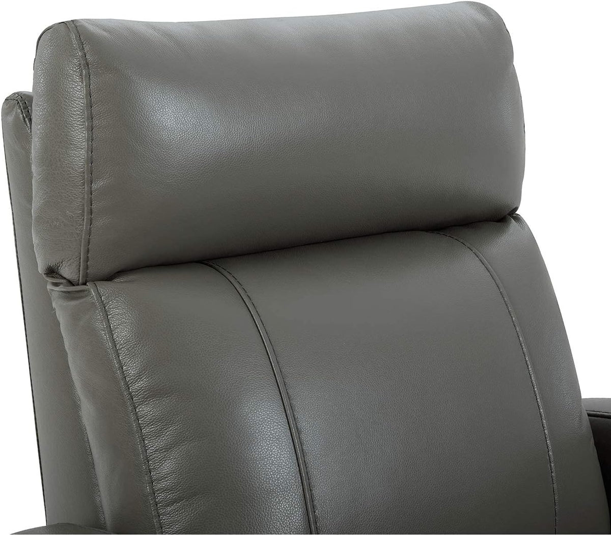 Genuine Leather Power Recliner Chair for Adults, Swivel Glider, Brown
