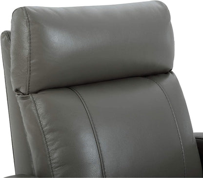 Genuine Leather Power Recliner Chair for Adults, Swivel Glider, Brown