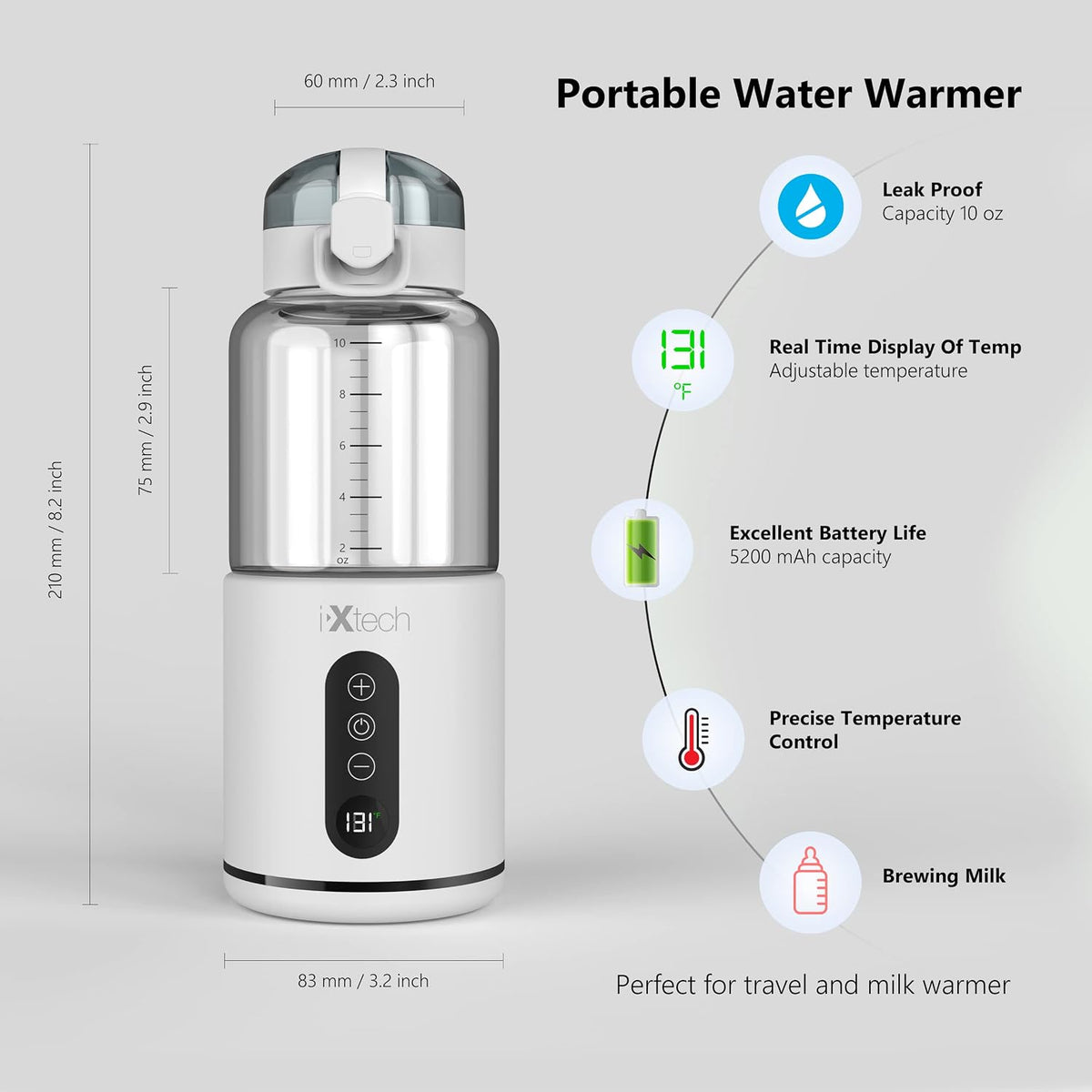 Parent Portable Water Warmer (BBY02, 10 oZ)