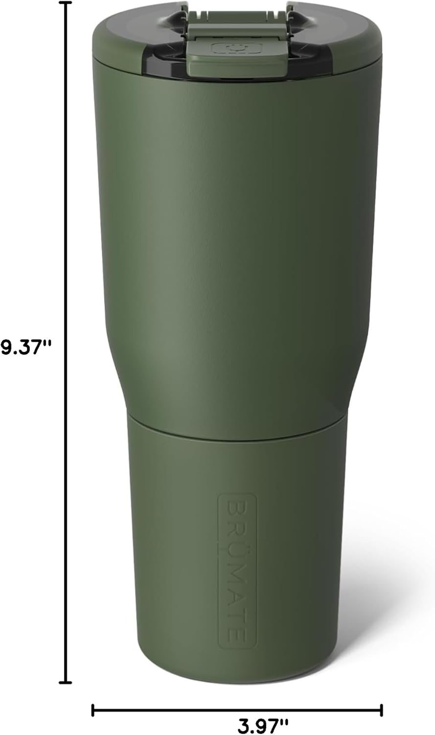 Nav 35oz 100% Leak Proof Insulated Travel Tumbler with Magnetic BevLock™ Lid - Double Wall Cup-Holder Friendly Stainless Steel Mug (Kiwi)