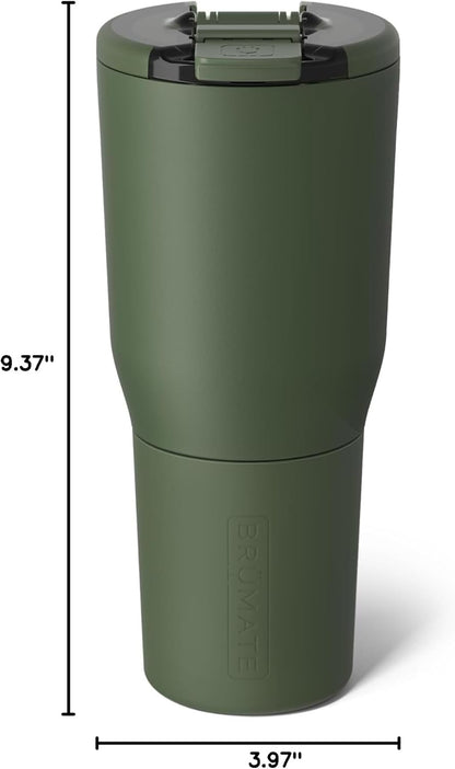 Nav 35oz 100% Leak Proof Insulated Travel Tumbler with Magnetic BevLock™ Lid - Double Wall Cup-Holder Friendly Stainless Steel Mug (Kiwi)