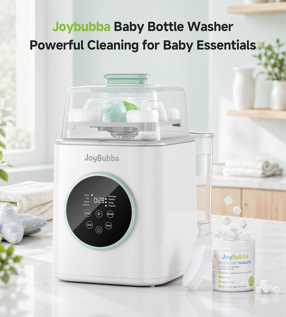 Bottle Washer, Steamer & Dryer 19-Min All-in-One Baby