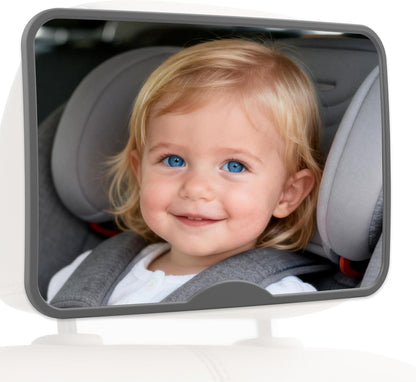Baby Car Mirror, Safety Car Seat Mirror for Rear Facing Infant Black