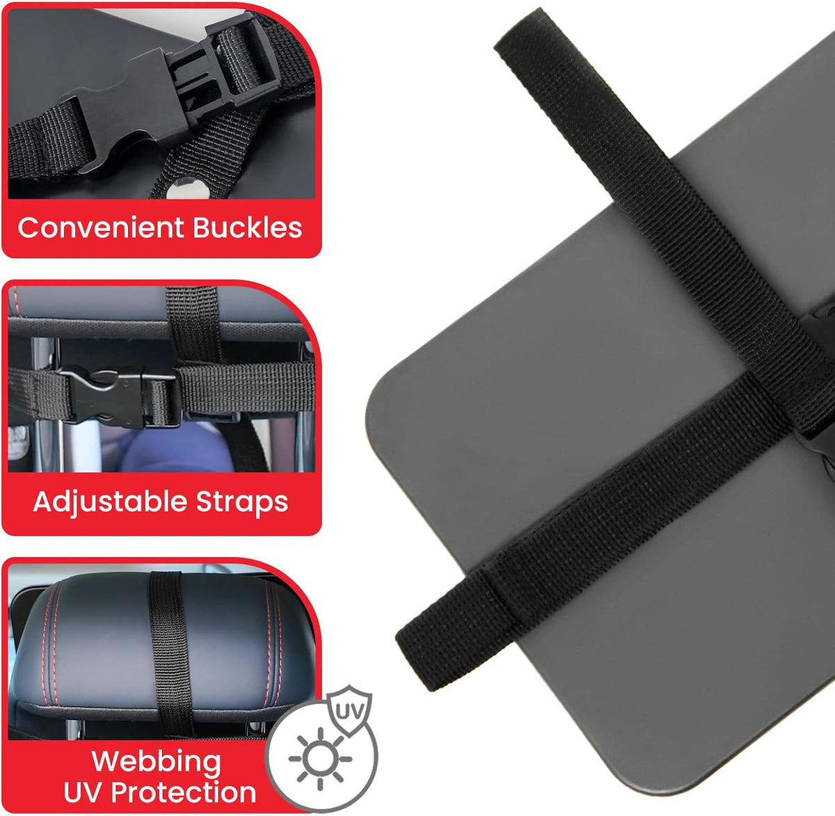Baby Car Mirror, Safety Car Seat Mirror for Rear Facing Infant Black