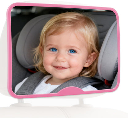 Baby Car Mirror, Safety Car Seat Mirror for Rear Facing Infant Black