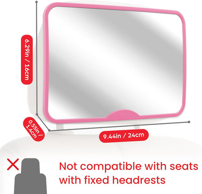 Baby Car Mirror, Safety Car Seat Mirror for Rear Facing Infant Black