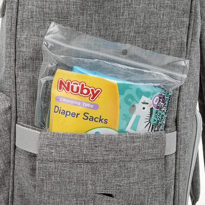 A&H Diaper Pail Refill Rings, 4-Pack Holds Up to 1,088 Diapers Total + 50 Diaper Sacks, Lavender Scent, 7-Layer Bags