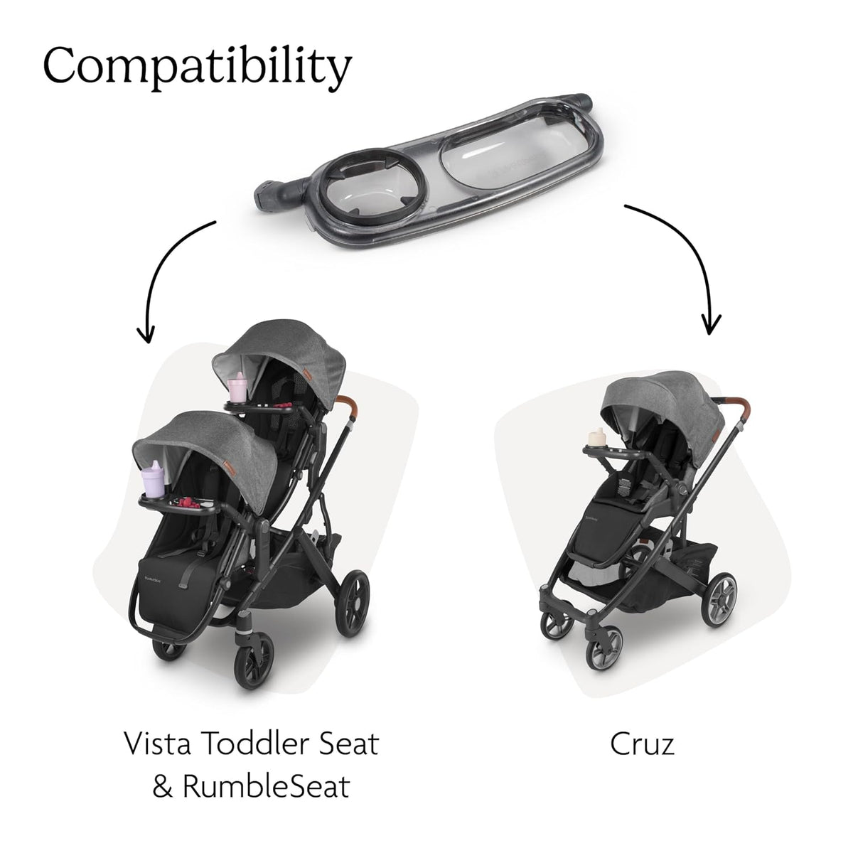 Snack Tray for Vista, Cruz, RumbleSeat - Quick Attachment