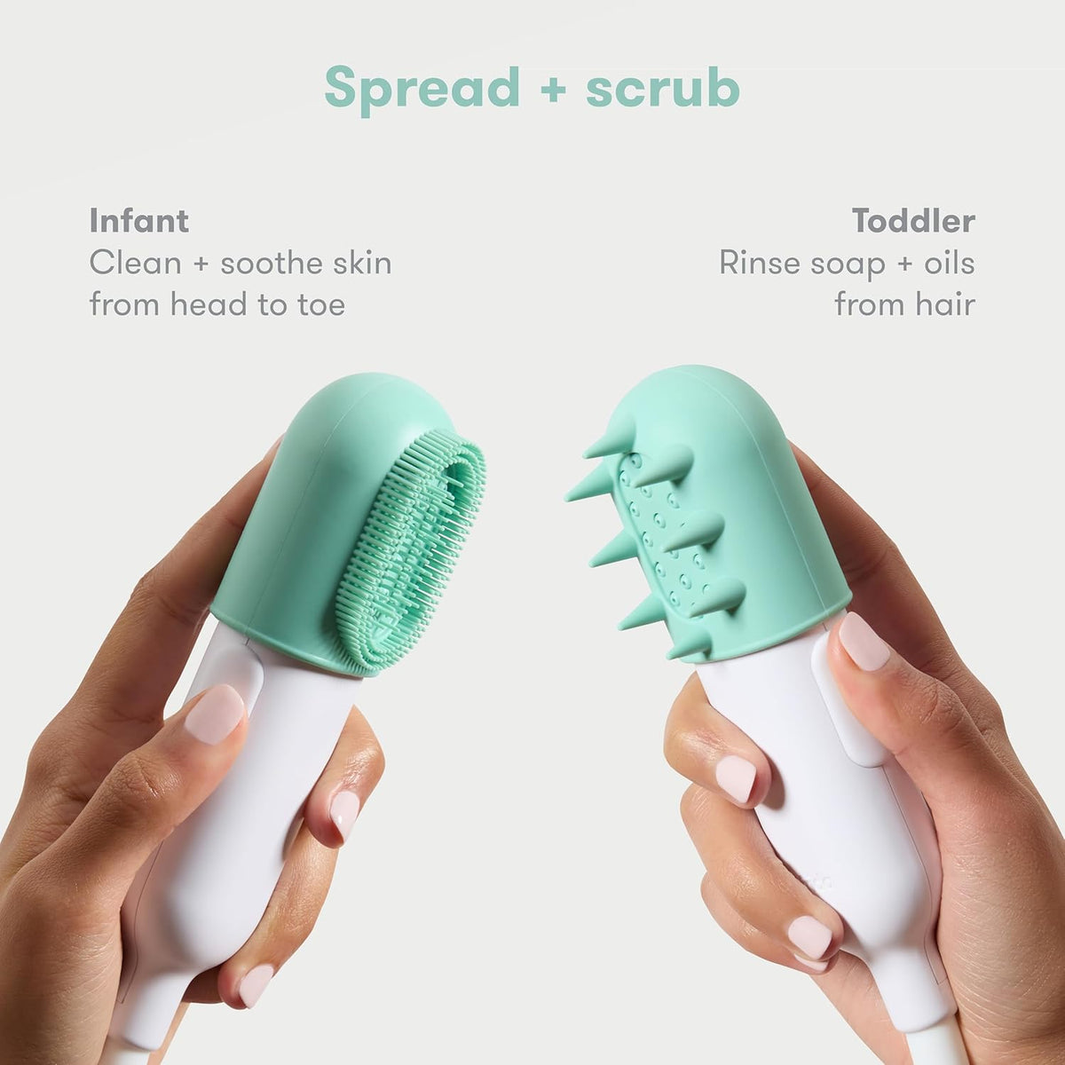 Baby Control The Flow Bath Rinse Cup, Tear Free Rinser to Wash Hair and Body with Easy Grip Handle and Removable Rain Shower, Made in USA