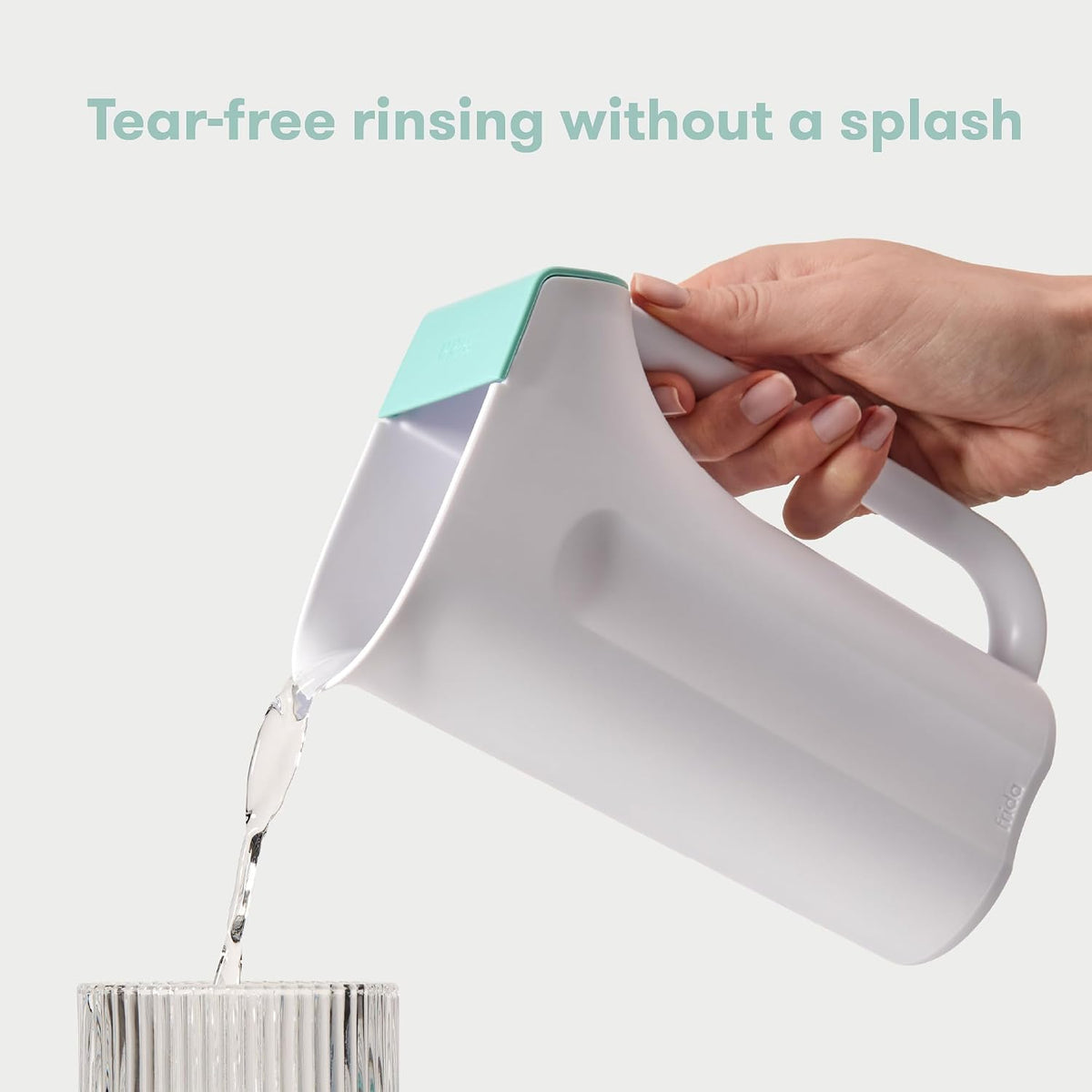 Baby Control The Flow Bath Rinse Cup, Tear Free Rinser to Wash Hair and Body with Easy Grip Handle and Removable Rain Shower, Made in USA