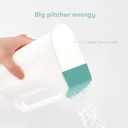 Baby Control The Flow Bath Rinse Cup, Tear Free Rinser to Wash Hair and Body with Easy Grip Handle and Removable Rain Shower, Made in USA