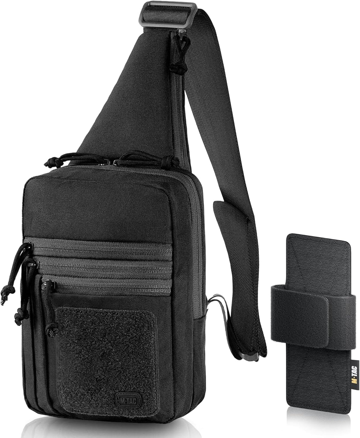 CCW Sling Bag for Men & Women - EDC Shoulder Bag Tactical - Crossbody Concealed Carry Bag - Mens Chest Pack (Olive Loop Panel)