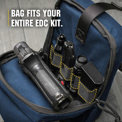 CCW Sling Bag for Men & Women - EDC Shoulder Bag Tactical - Crossbody Concealed Carry Bag - Mens Chest Pack (Olive Loop Panel)