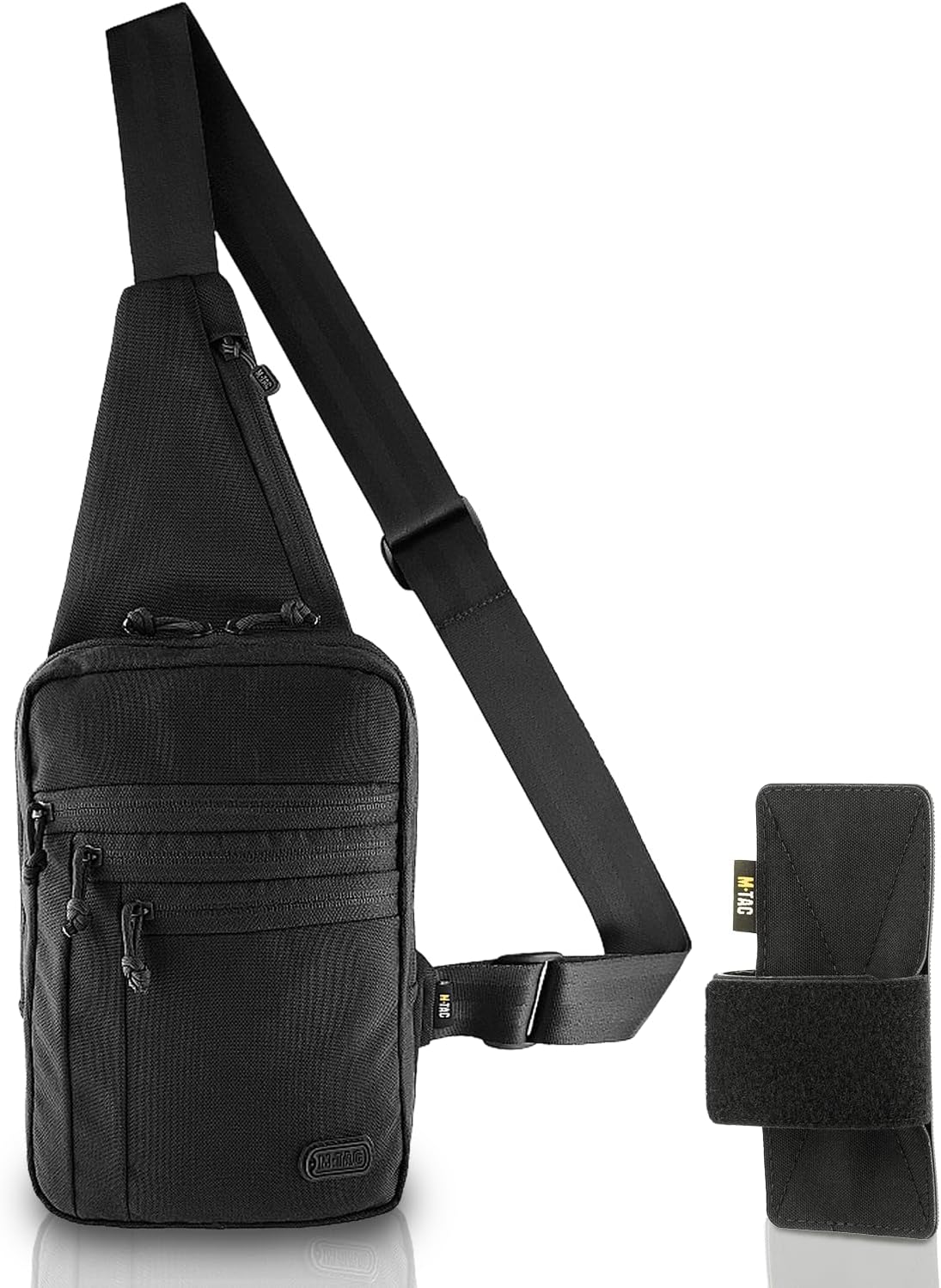 CCW Sling Bag for Men & Women - EDC Shoulder Bag Tactical - Crossbody Concealed Carry Bag - Mens Chest Pack (Olive Loop Panel)