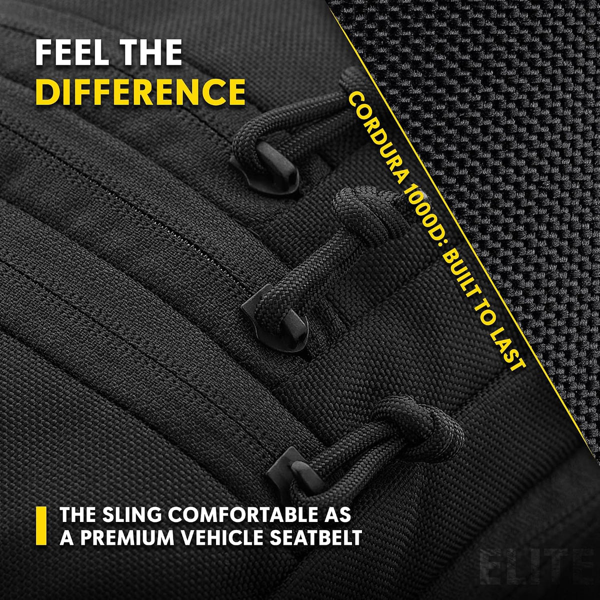 CCW Sling Bag for Men & Women - EDC Shoulder Bag Tactical - Crossbody Concealed Carry Bag - Mens Chest Pack (Olive Loop Panel)