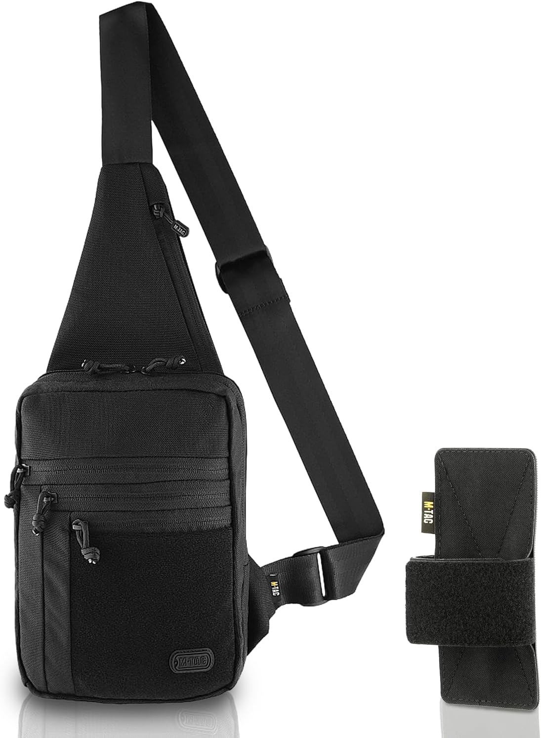 CCW Sling Bag for Men & Women - EDC Shoulder Bag Tactical - Crossbody Concealed Carry Bag - Mens Chest Pack (Olive Loop Panel)