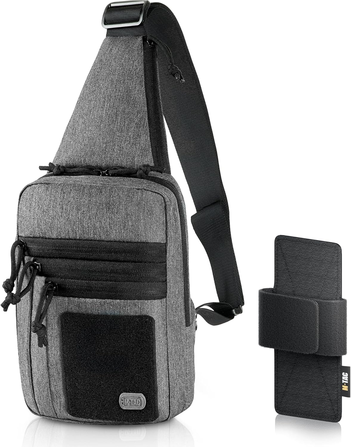 CCW Sling Bag for Men & Women - EDC Shoulder Bag Tactical - Crossbody Concealed Carry Bag - Mens Chest Pack (Olive Loop Panel)