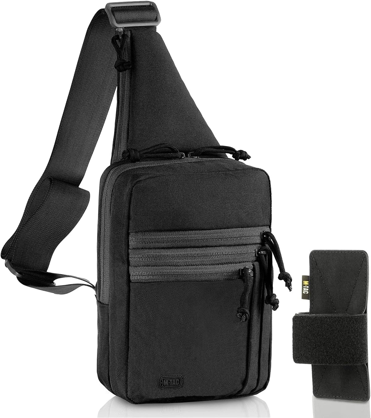 CCW Sling Bag for Men & Women - EDC Shoulder Bag Tactical - Crossbody Concealed Carry Bag - Mens Chest Pack (Olive Loop Panel)