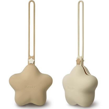 Silicone Pacifier Holder Case: Cute Portable Pacifier Case, 2 Pack