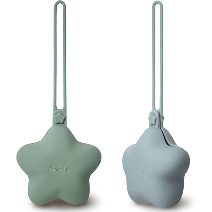 Silicone Pacifier Holder Case: Cute Portable Pacifier Case, 2 Pack