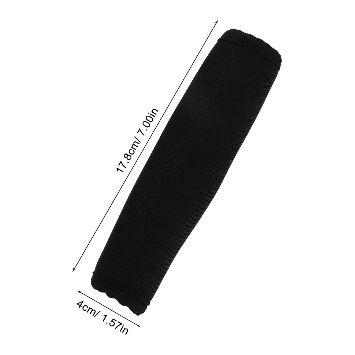 2pcs Universal Black Fabric Stroller Handle Cover with Stylish Upgrade, Soft Handlebar Protector Sleeve for Pram, for Outdoor Walks, Year-Round Use