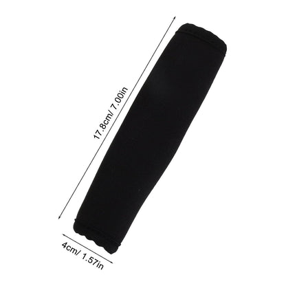 2pcs Universal Black Fabric Stroller Handle Cover with Stylish Upgrade, Soft Handlebar Protector Sleeve for Pram, for Outdoor Walks, Year-Round Use