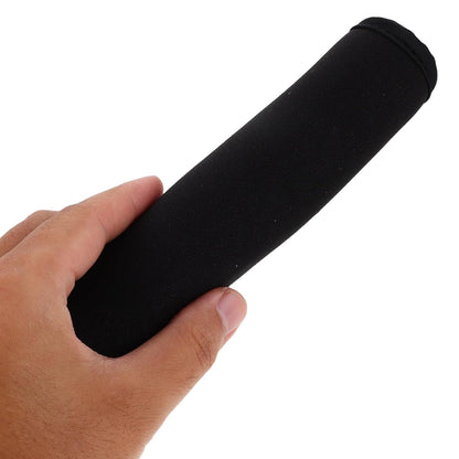 2pcs Universal Black Fabric Stroller Handle Cover with Stylish Upgrade, Soft Handlebar Protector Sleeve for Pram, for Outdoor Walks, Year-Round Use