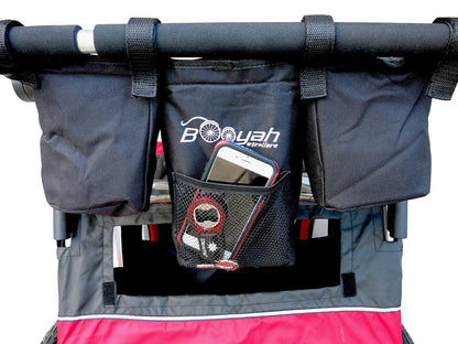 Booyah Double Stroller Organizer - Fits Clevr, Aosom & Best Choice Double Baby & Pet Strollers