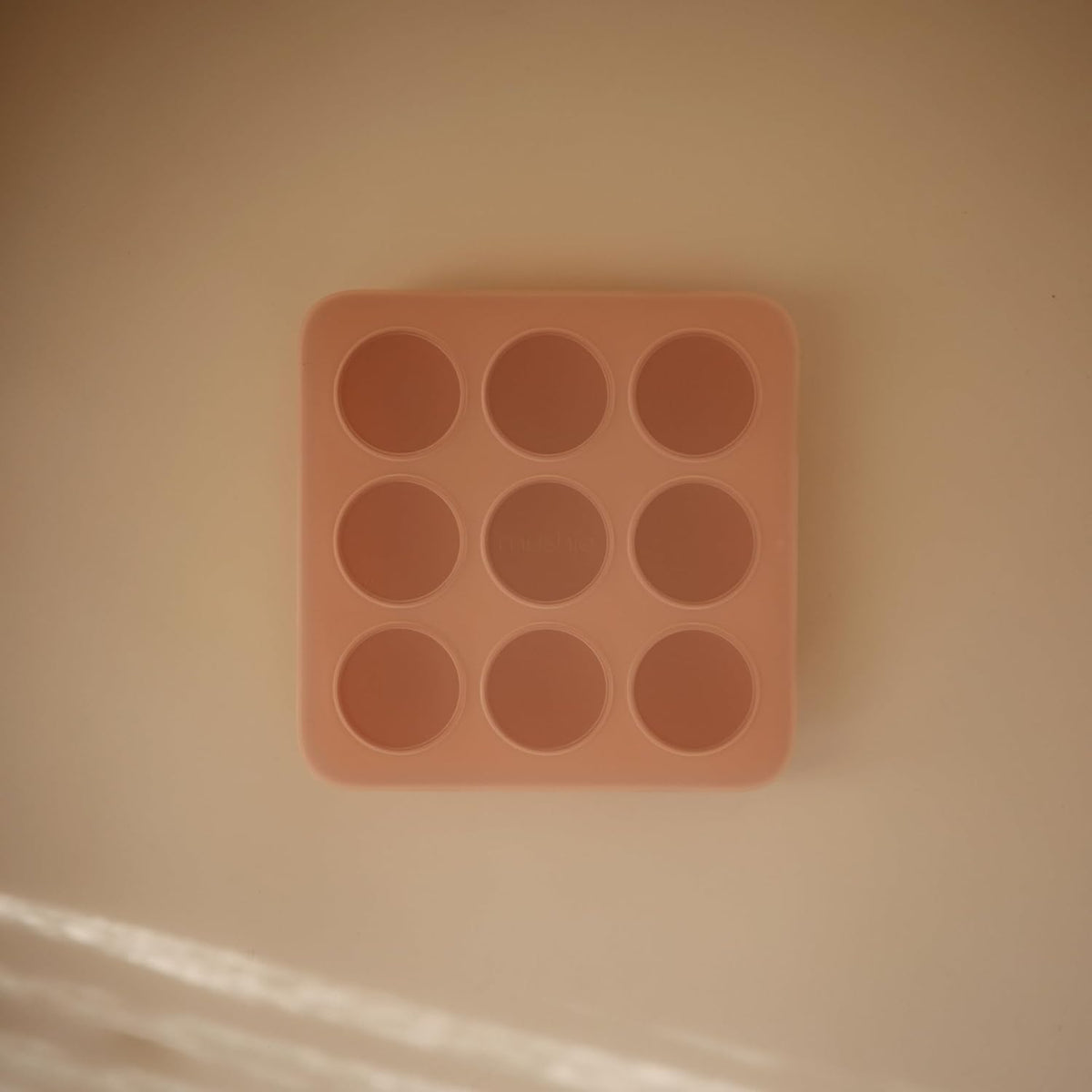 Silicone Baby Food Freezer Tray with Lid | 9 Cups x 1.5oz | BPA Free Storage Container (Blush)