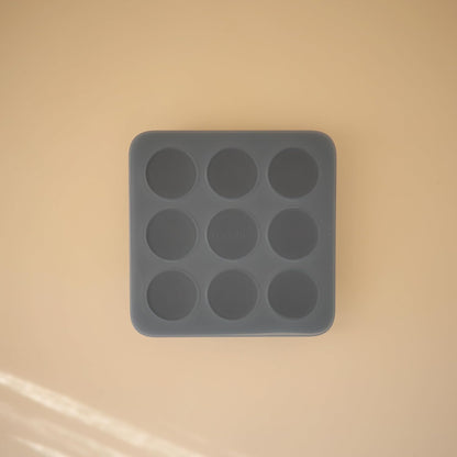 Silicone Baby Food Freezer Tray with Lid | 9 Cups x 1.5oz | BPA Free Storage Container (Blush)