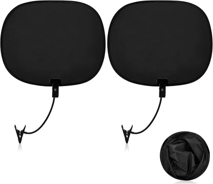 2 Pcs Laptop Sun Shade Black, Monitor Visor with Adjustable Clips
