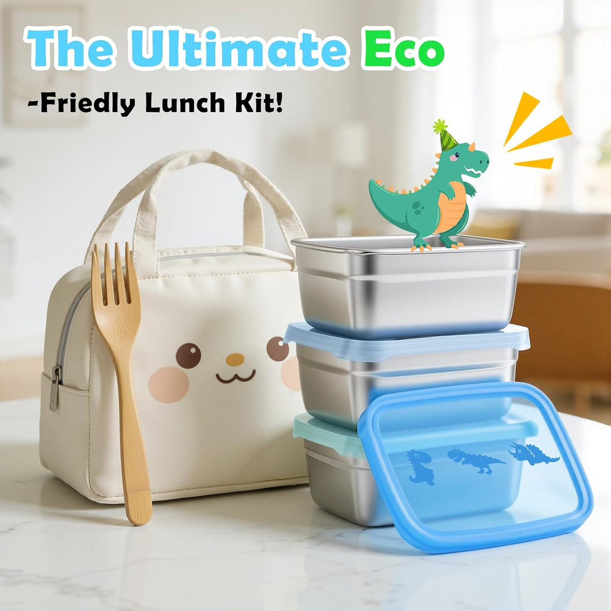8oz Small (1 CUP) Stainless Steel Snack Containers for Kids | Reusable Easy Open Toddler Snack Containers with Silicone Lids | Stackable Toddler Lunch Box for Daycare, School and Travel