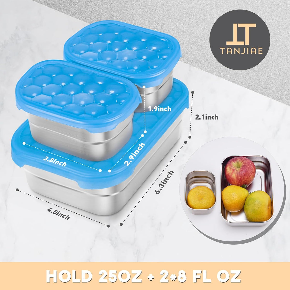 8oz Small (1 CUP) Stainless Steel Snack Containers for Kids | Reusable Easy Open Toddler Snack Containers with Silicone Lids | Stackable Toddler Lunch Box for Daycare, School and Travel