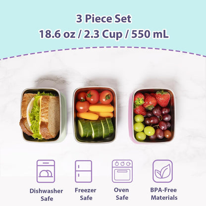 8oz Small (1 CUP) Stainless Steel Snack Containers for Kids | Reusable Easy Open Toddler Snack Containers with Silicone Lids | Stackable Toddler Lunch Box for Daycare, School and Travel