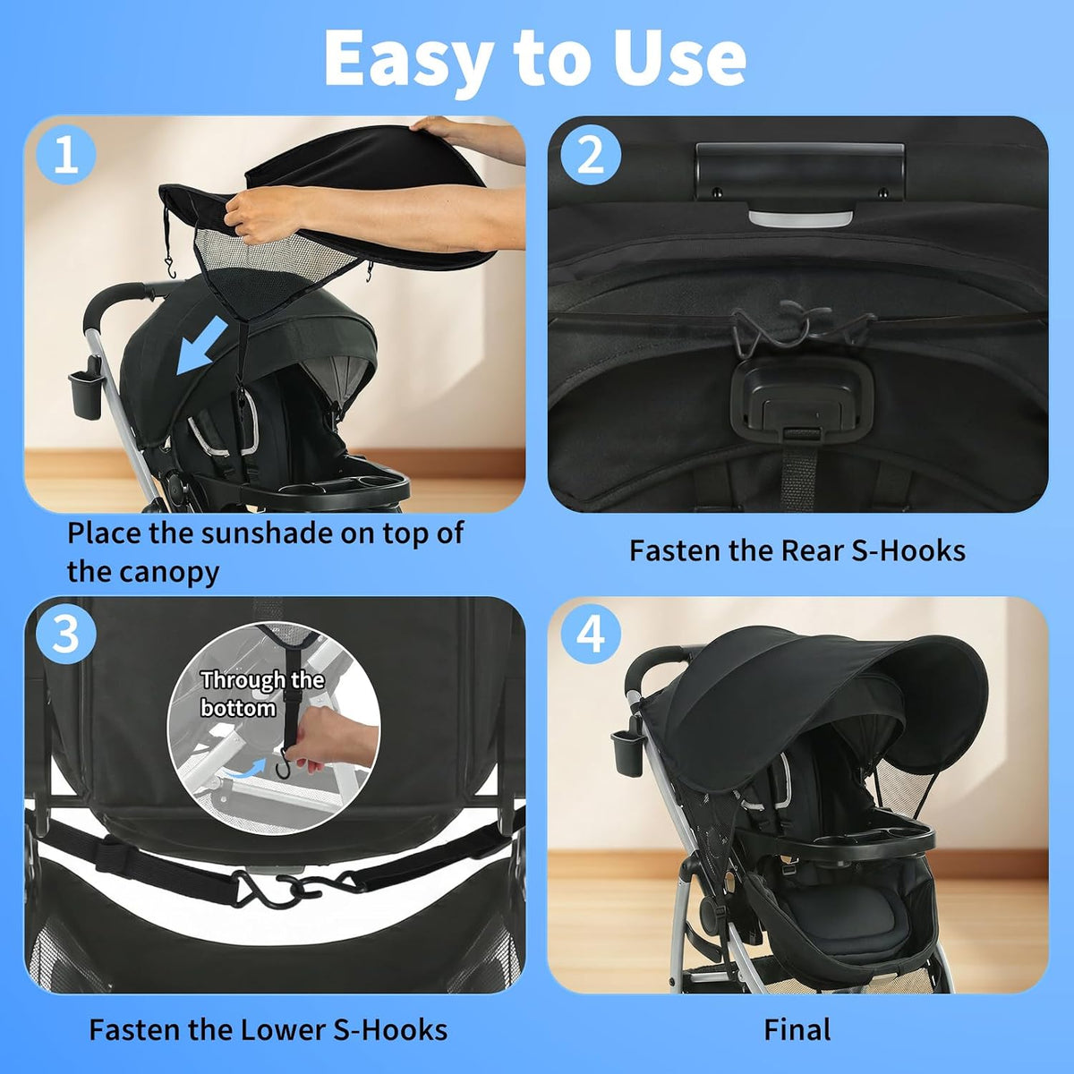 Stroller Canopy Replacement Compatible with Graco