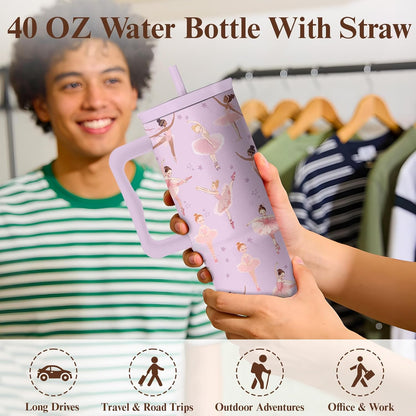 Gifts for Women Employees from Boss - Difference Maker Tumbler 40oz with Handle and Straw, Female Employee Appreciation Gift, Thank You Tumbler for Women, Staff Christmas Gift